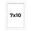 7x10 Shadow Box White Contemporary Frame - Interior Size 7x10