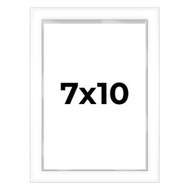 7x10 Shadow Box White Contemporary Frame - Interior Size 7x10 by 1 Inches Deep - This White Frame is Made to Display Items Up to 1 Inches Deep! Includes Shatter Resistant Acrylic, Backing, Hardware
