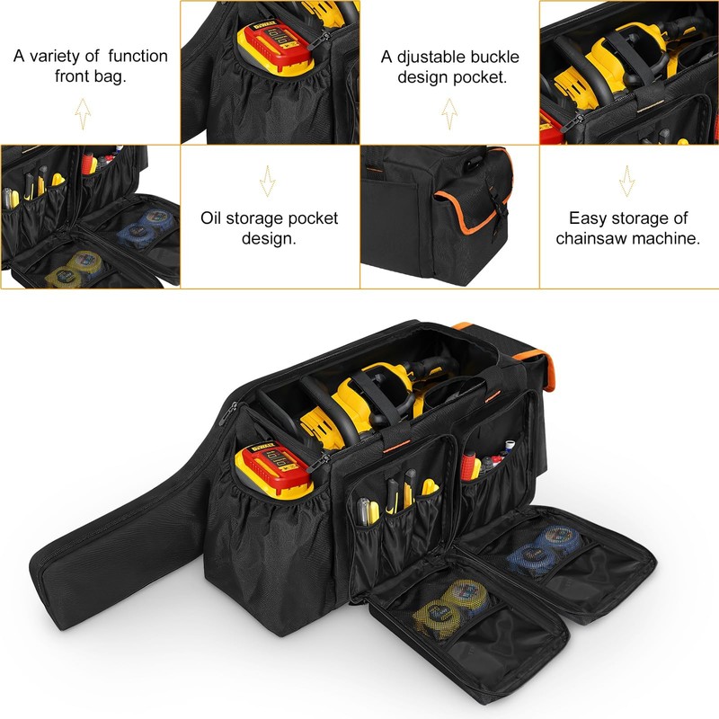 ORKELS 10in &12In Chainsaw Case Compatible with EGO, Dewalt, Greenworks