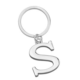 Freedale Keyring Letter - Initial Alphabet Key Ring Charm (L) Silver
