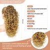 Flufymooz 100％ Pure Protein Ponytail Extension, 18 Inch Curly Claw