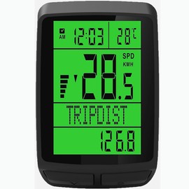 Bike Computer Cycling Computer Speed Sensor for Cycling Bike RPM Sensor, Bicycle Speedometer, Bicycle Computer, Wireless Odometer, Digital Odometer Computer, Waterproof 2.8'' LCD & Multi-Functions