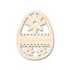 Unfinished Wood Lace Flower Egg Shape Easter Craft up to