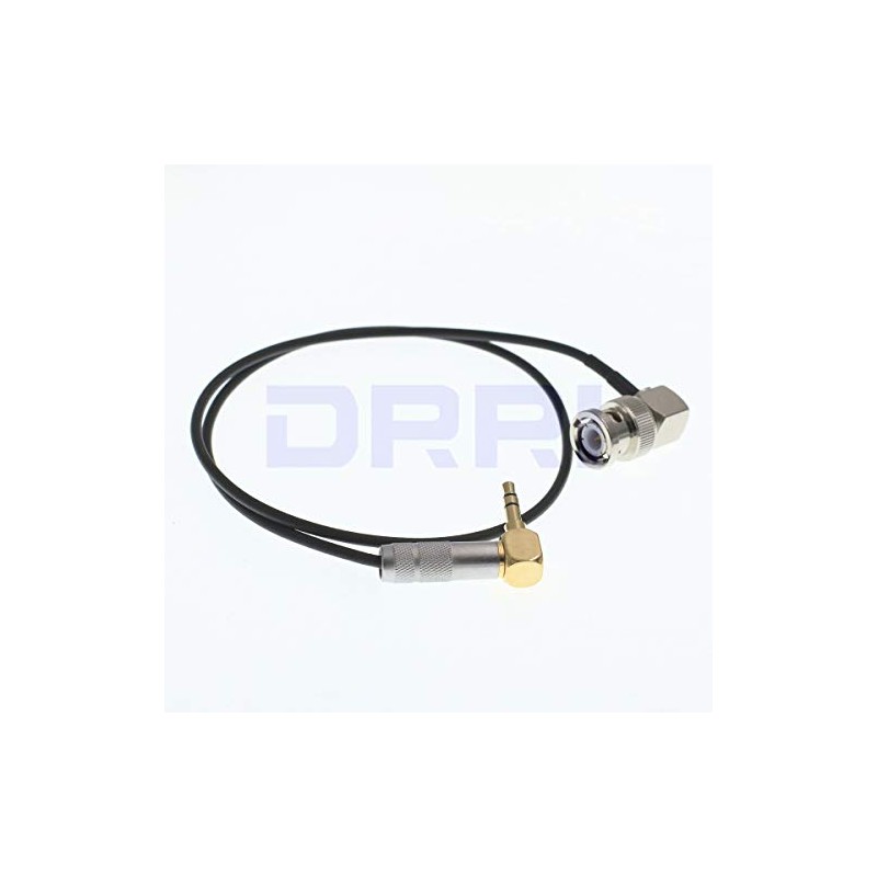DRRI Timecode Systems BNC to Right Angle 3.5mm Mini Jack