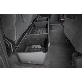 Rough Country Under Seat Storage for Chevy Silverado/GMC 1500/2500/3500 (1999-2006) - Custom-Fit Under Seat Truck Storage, Silverado Underseat Storage - Durable, Anti-Skid Thermoplastic