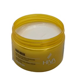 Hiva by Evoque Haarmaske 250ml angereichert mit Arganöl, Keratin und Biotin reparierende Haarkur für glänzendes und gesundes Haar spendet Feuchtigkeit inkl. Anti-Frizz Effekt (Collagen-Argan-Maske)