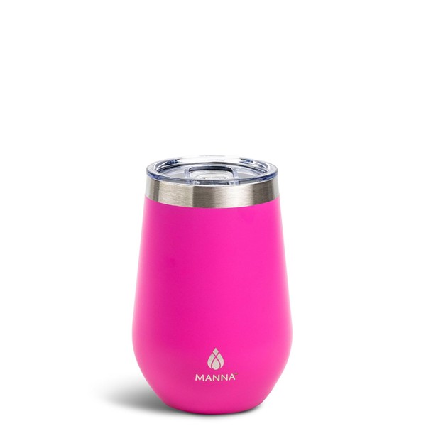 Manna Double Wall Insulated Stainless Steel Stemless Wine Cup Tumbler