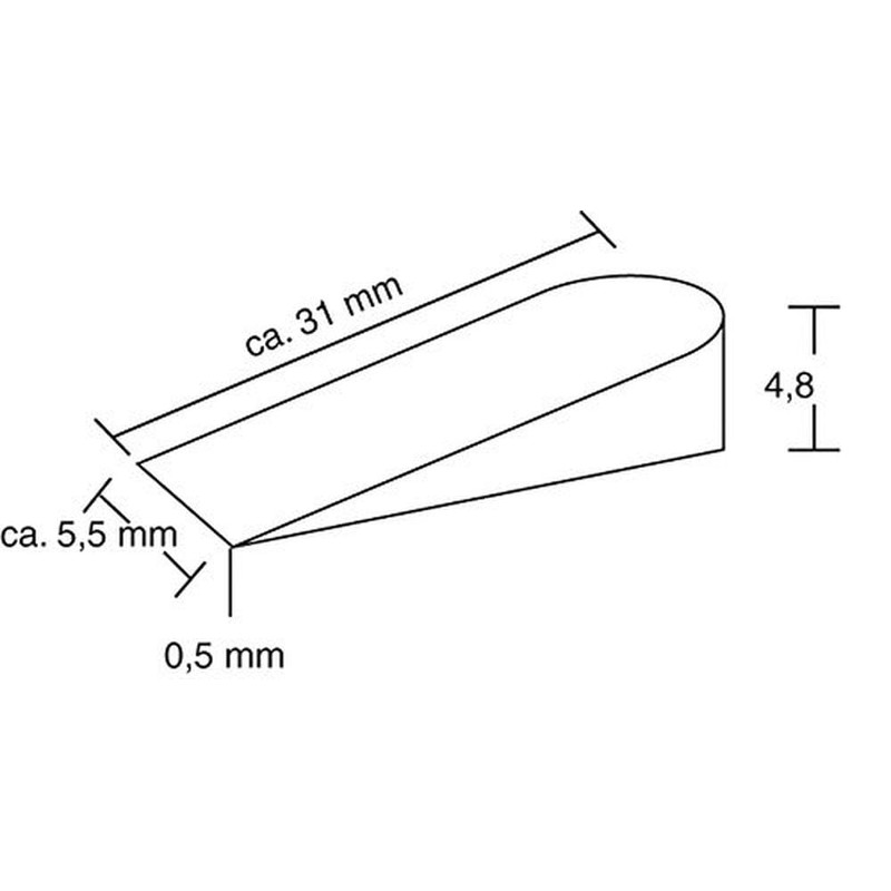 Connex COX792000 Tile Wedges of Plastic, Red, Set of 500
