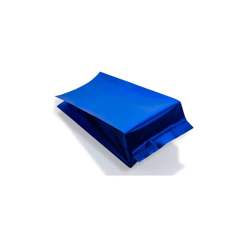 Bolsa Fuelles Lamitec Azul 39cm Café Alimentos Semillas Pack 100pz