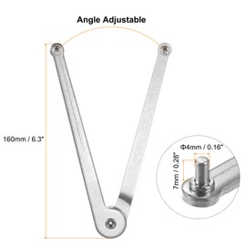 HARFINGTON 2pcs Adjustable Rotary Tool Pin Spanner 4mm Thickness Lock Nut Replacement Wrench Spanners