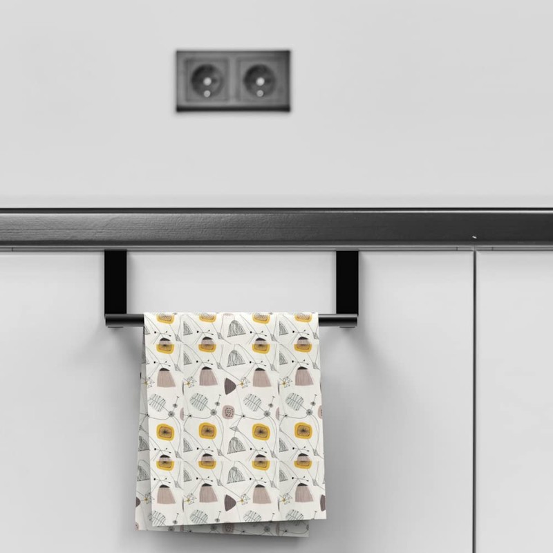 CIOBOAN Door Towel Holder Kitchen Towel Holder No Drilling Kitchen