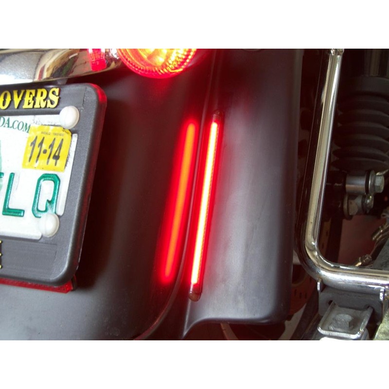 Chrome Glow 4200-55RR LED Flexible Array Motorcycle Auxiliary Running and