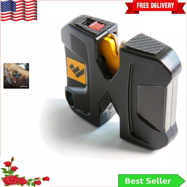 Versatile Tool Sharpening - Portable Pivot Knife Sharpener for On-the-Go