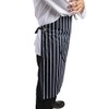 Whites Chefs Apparel Butchers Apron Polycotton Navy Stripe Extra Large