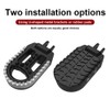 Xitomer Stainless + Rubber Motorbike Bike Foot Pegs, Fit for