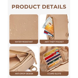 CHOLISS Sling Bag for Women and Men, Small Crossbody Bags for Women and Men Trendy, Fanny Packs Chest Bag with Extended Strap