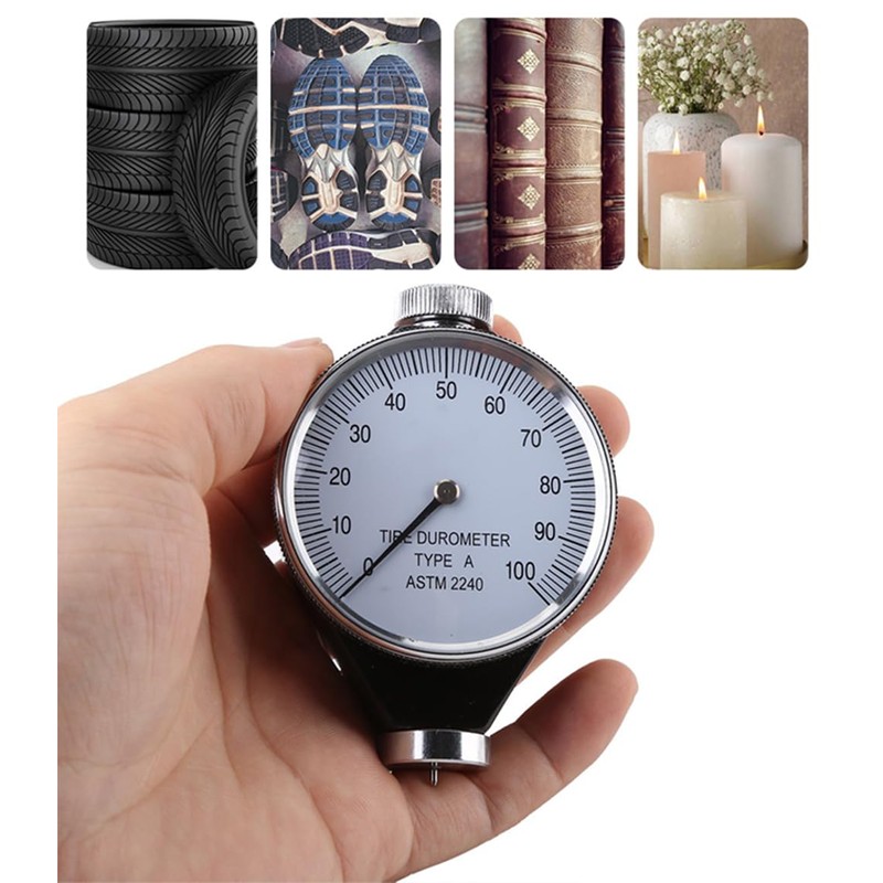 Lancoon Rubber Hardness Tester, Shore Type A Tire Durometer with