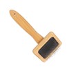 Macrame Comb, Bamboo Smoothly Curves Quick Brushing Dog Slicker Brush