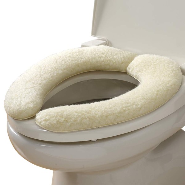 Sanko KQ-70 High Pile Toilet Seat Cover, 1.0 inches (25 mm), Cream, Absorbs Just By Putting It