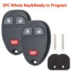 Supaland 2 For 2007-2013 Chevy Silverado 1500 2500 Equinox Remote