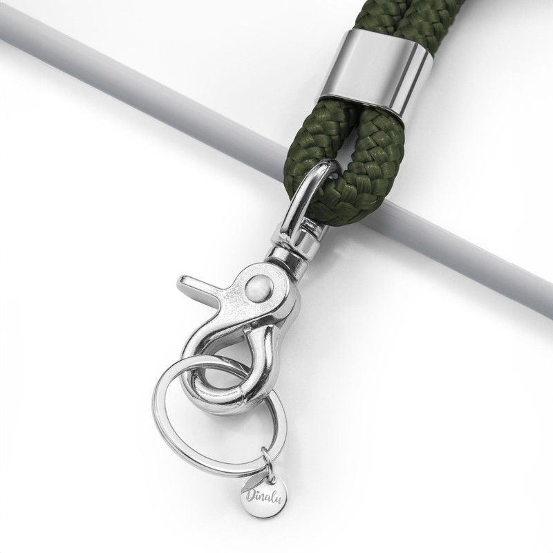 Dinalu Key Ring with Lanyard for Key Rings with Carabiner