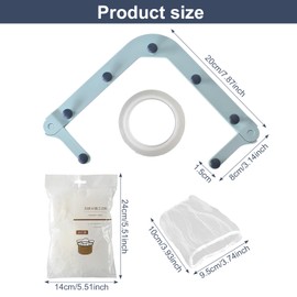Kitchen Sink Triangle Tri-Holder Filter, Kitchen Sink Strainer, Sink Drain Strainer, with a Filter Extraction Box and 200PCS Large Size Filtering Mesh Bags for Leftover