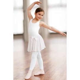 YgneeDom Kids Girls Sleeveless Tank Unitards One Piece Stretchy Spandex Full Body Leotard Bodysuit Dance Costumes(White,5-6)