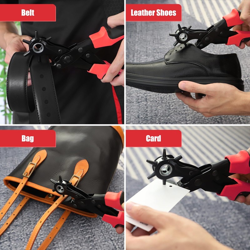 Diyife® Leather Hole Puncher, Full Set Punch Tool Kits for