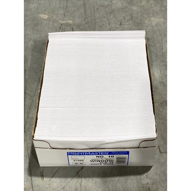 Printmaster 500 Qty Printmaster White Envelopes - No. 10 Window