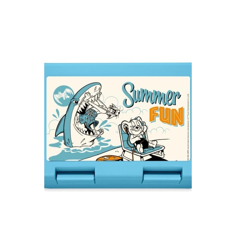 Spreadshirt Tom and Jerry Summer Fun with Shark Lunch Box,