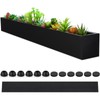 FillTouch Long Rectangular Planter Box Window Sill Planter Box Metal