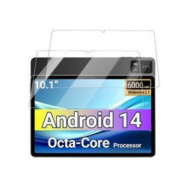 Screen Protector for DigiLand MID1061 Android 14 Tablet 10.1 Inch, Anti-Scratch 9H Tempered Glass Film Easy to Install, No Bubble, 2-Pack