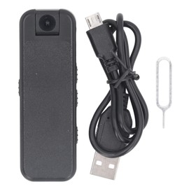 Body Worn Camera 1080P HD WiFi Night Vision Motion Detection Autofocus Wide Angle Wearable Pocket Camcorder with Back Clip APP for Security Guard