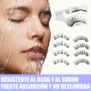 Ruishida 2 Pares Pestañas Magnéticas Reutilizables, Con Aplicador, Sin Pegamento,larga