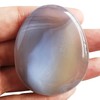 Lovionus89 Gray Agate Crystal Thumb Thumb Stone Water Drop Chakra