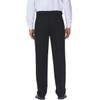 Soojun Men's Flex Pleated Front Classic Fit Dress Pants, Black,
