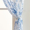 Laura Ashley Summer Palace Window Curtains with Rod Pocket, 84-inch