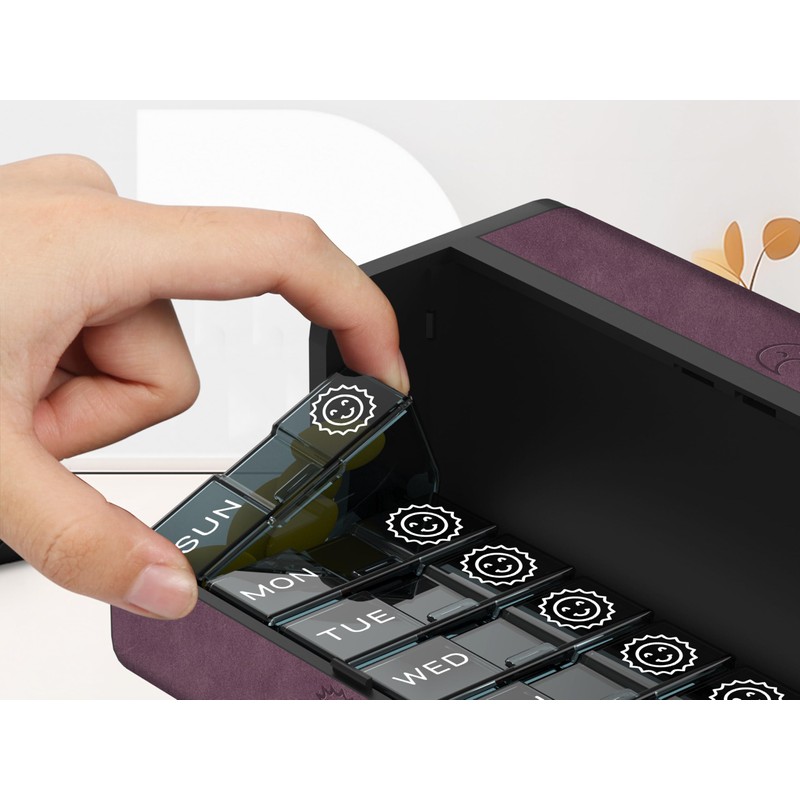 TOMSKYE Multi-functional Pill Case, Large Capacity, Surface Wool, Stylish, Portable