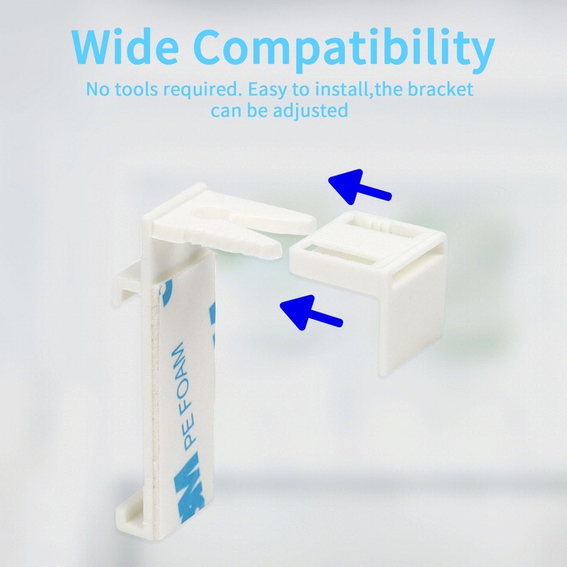 RAFIYU Pack of 8 Clamp Holders for Klemmfix Roller Blind