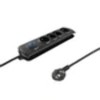 Qoltec Surge protector QOLTEC | 4 power socket | 2,5m