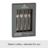 Viners Select Set of 4, 18/0 Stainless Steel Pastry Fork