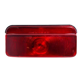 Command Electronics OEM 12V Incandescent RV & Trailer Tail Light – Made in USA – Brake Light with Built-in Reflector – Black Trim – 1-Pack
