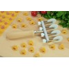 Tagliapasta.com Adjustable Dough Cutter with 4 Smooth Pom blades 990230