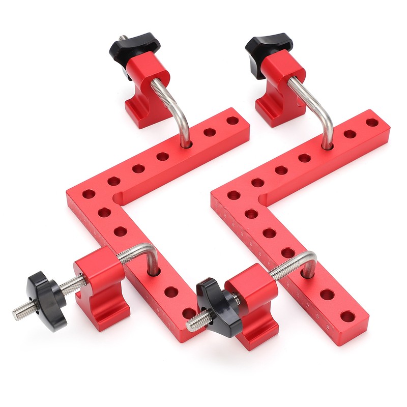 Square Positioning Ruler Kit Aluminum Alloy Right Angle 90 Degree