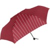 Natural Basic Folding Umbrella Rope Stripe Red
