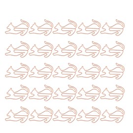 Kisangel 25pcs Colorful Paper Clips Animal Bookmark Clips Marking Clips Lovely Cat Shaped for Office School Supplies Party