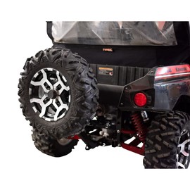 Tusk Hitch Mounted Spare Tire Carrier Compatible with Kawasaki Teryx4 800 2014-2025