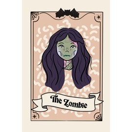 Classic Monster Notebook - Volume #4: The Zombie: Undead-themed horror tarot card notebook, classic monster design, 6x9 inches, 200 pages