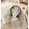 ValueBargain Black Birdcage Veil Headband for Women, 1920s Retro Bridal