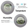 JEDEW 2-Pack Mini Digital Hygrometer Gauge Indoor Thermometer, Temperature Humidity